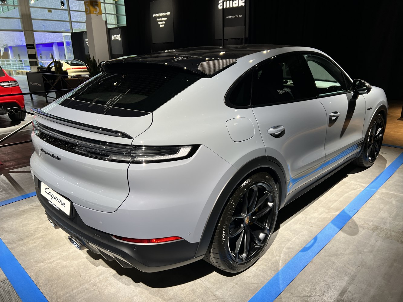 Sleek rear and side profile with LED taillights and black alloy wheels.
