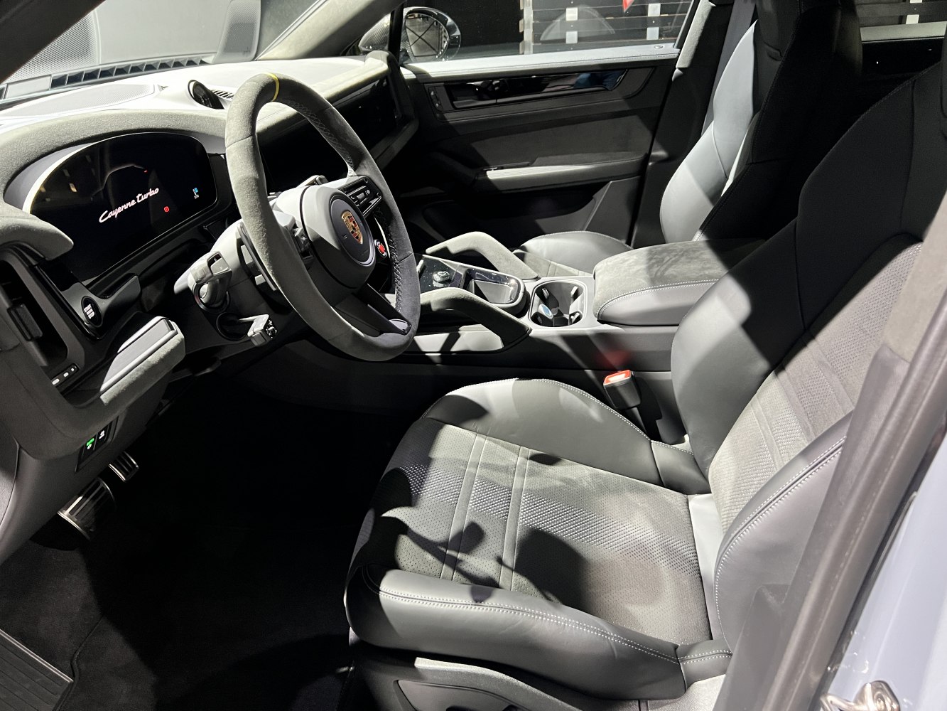 Luxury cockpit with digital cluster and premium seats