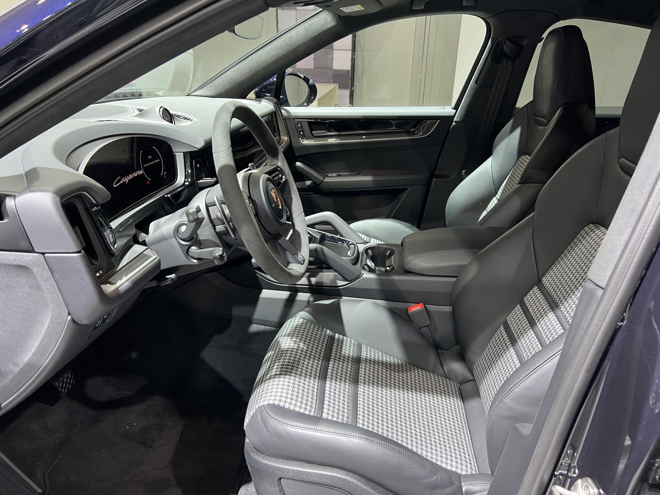Luxurious interior with modern design and sporty seats