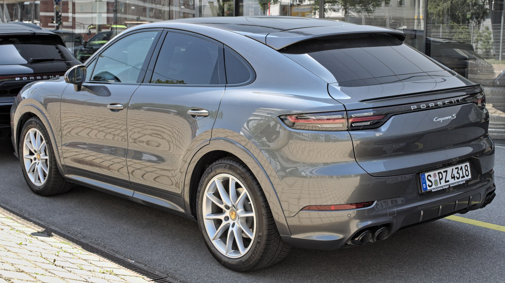 Sleek rear and side design with sporty LED taillights and alloy wheels