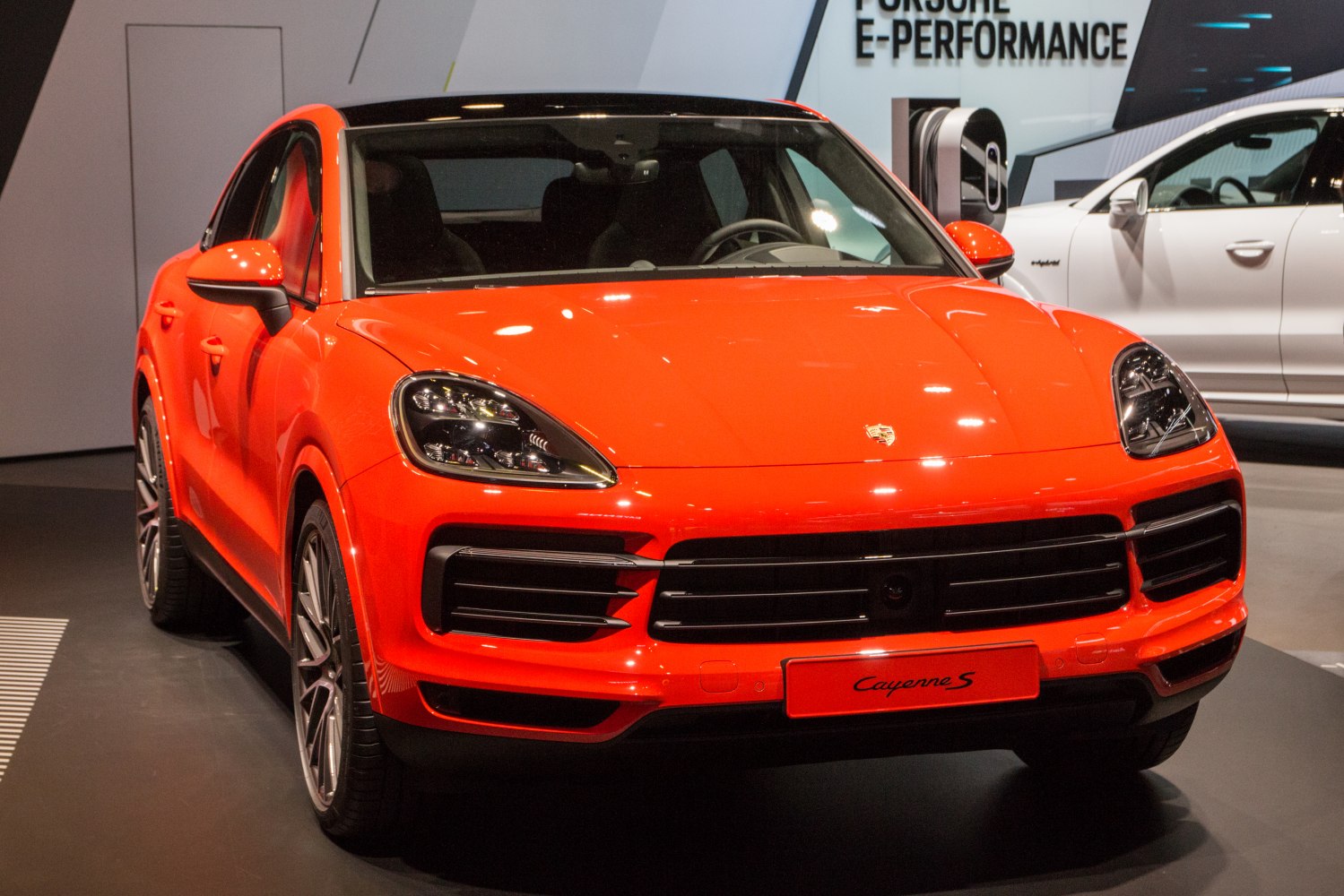 Front fascia with LED headlights and aggressive grille