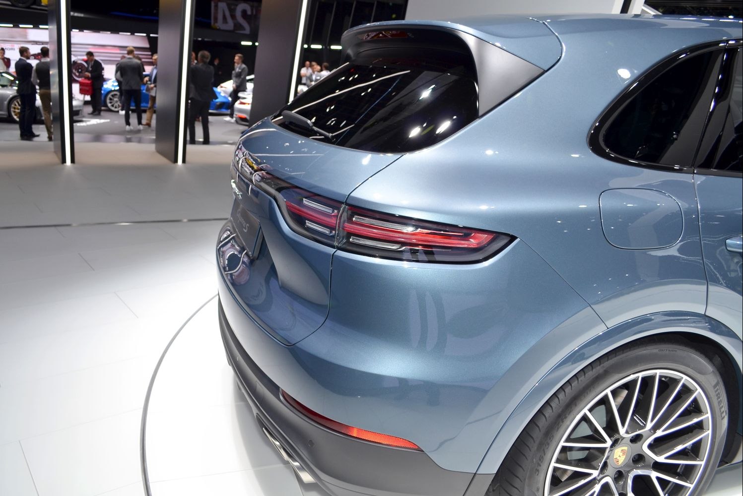 LED taillights and alloy wheel design on a modern luxury SUV rear.