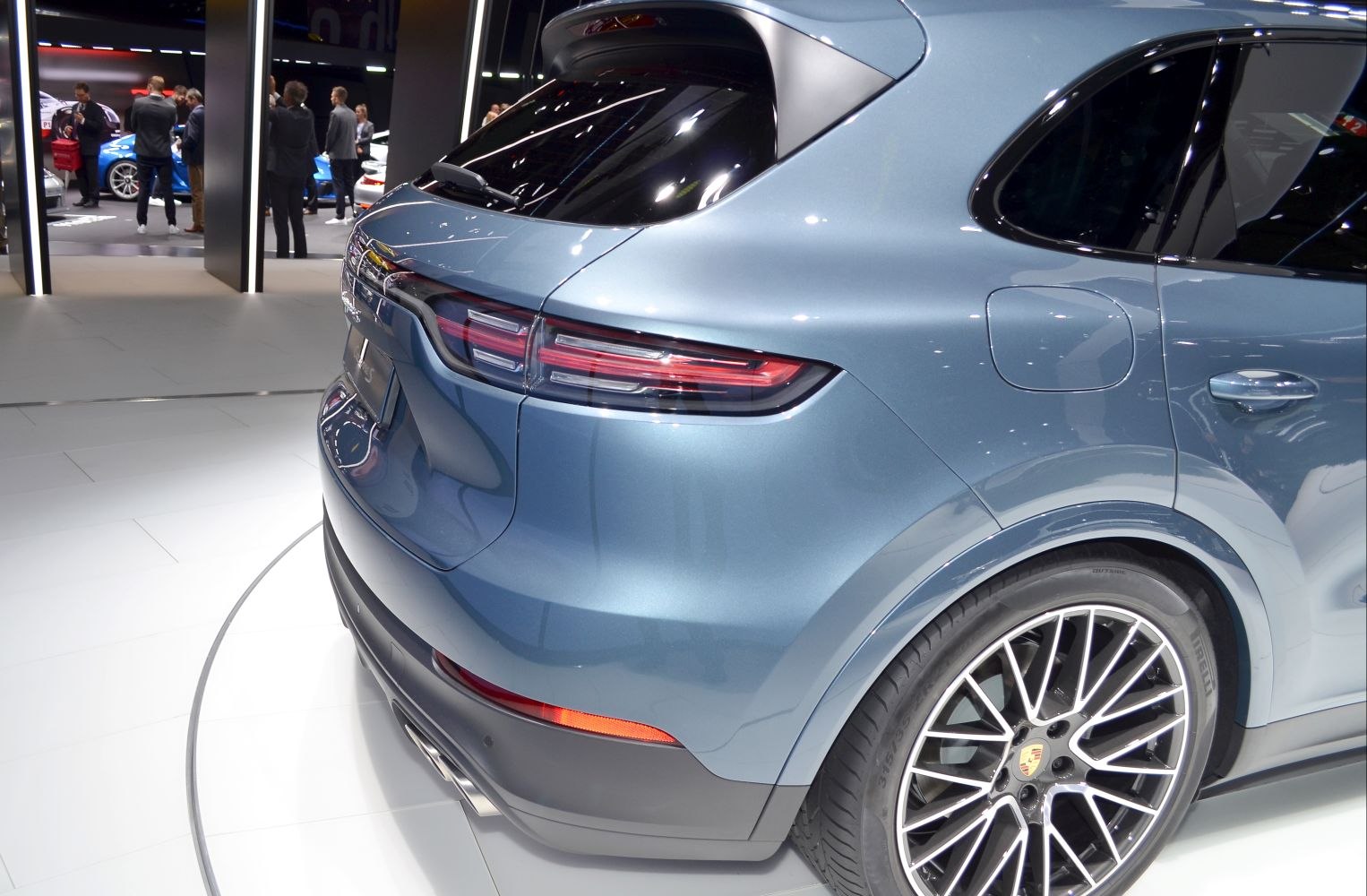 Sleek rear design with modern taillights and detailed wheel rim.