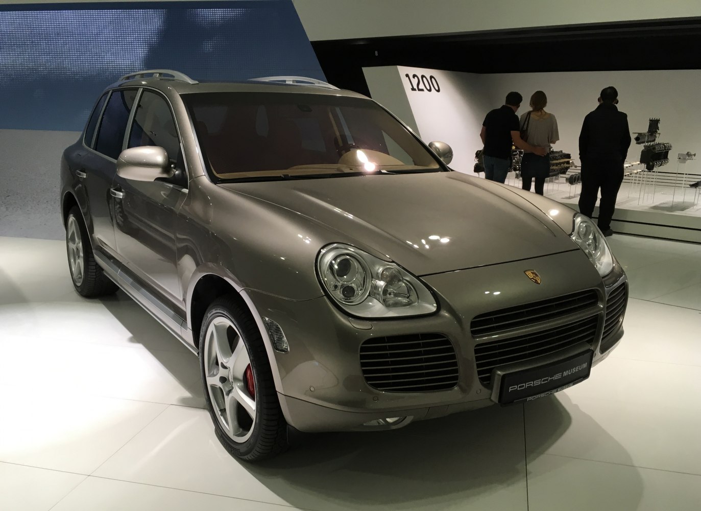 SUV front view with distinct headlights and grille