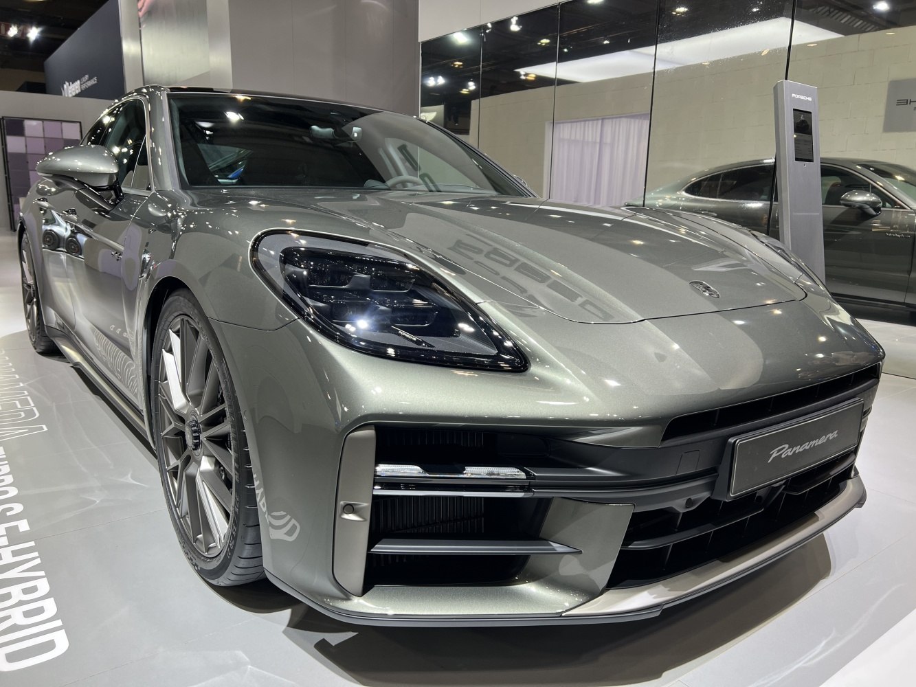 Close-up of front with LED headlights and alloy sport wheels