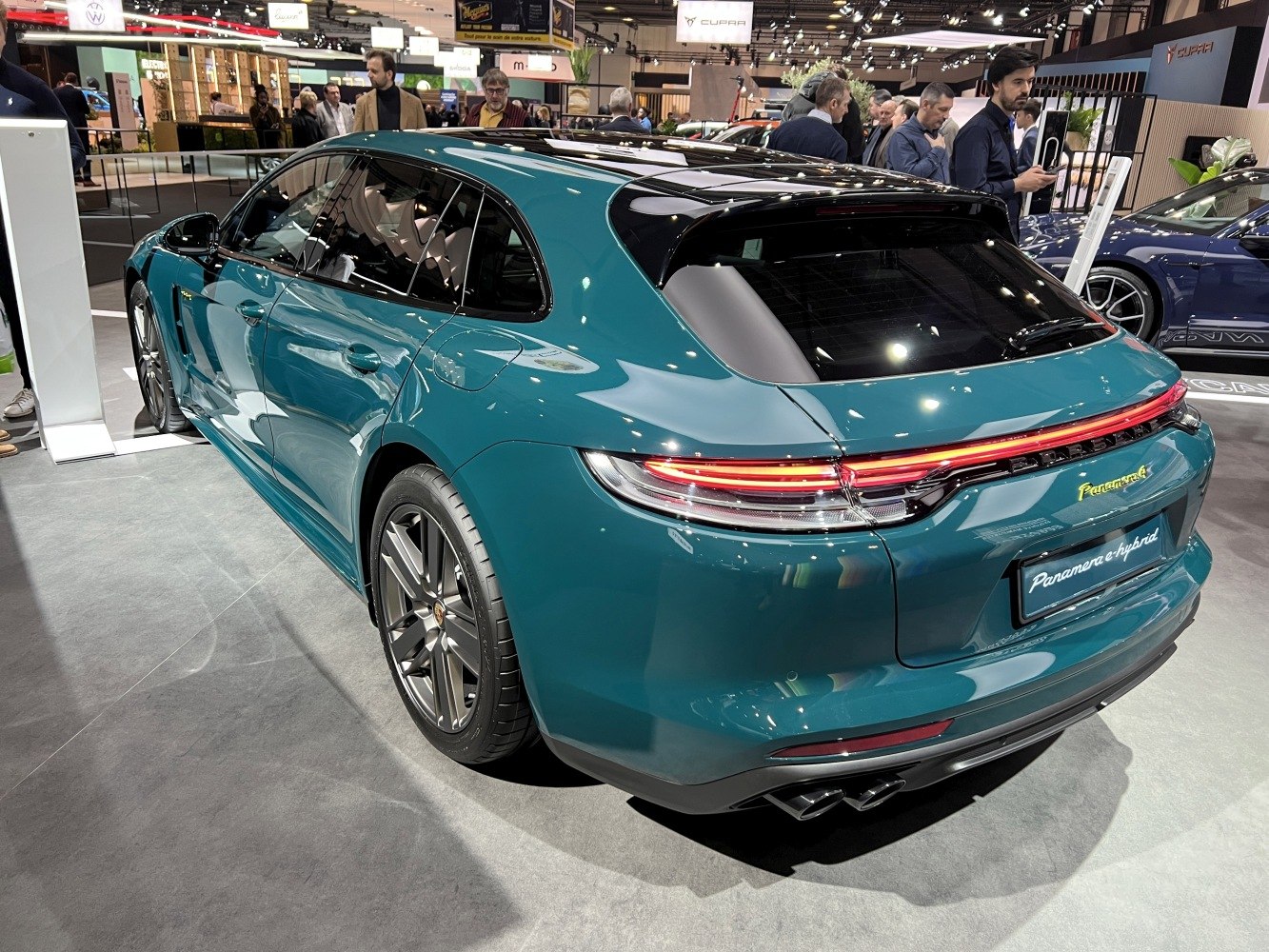 Rear view and taillight design of a luxury sport wagon