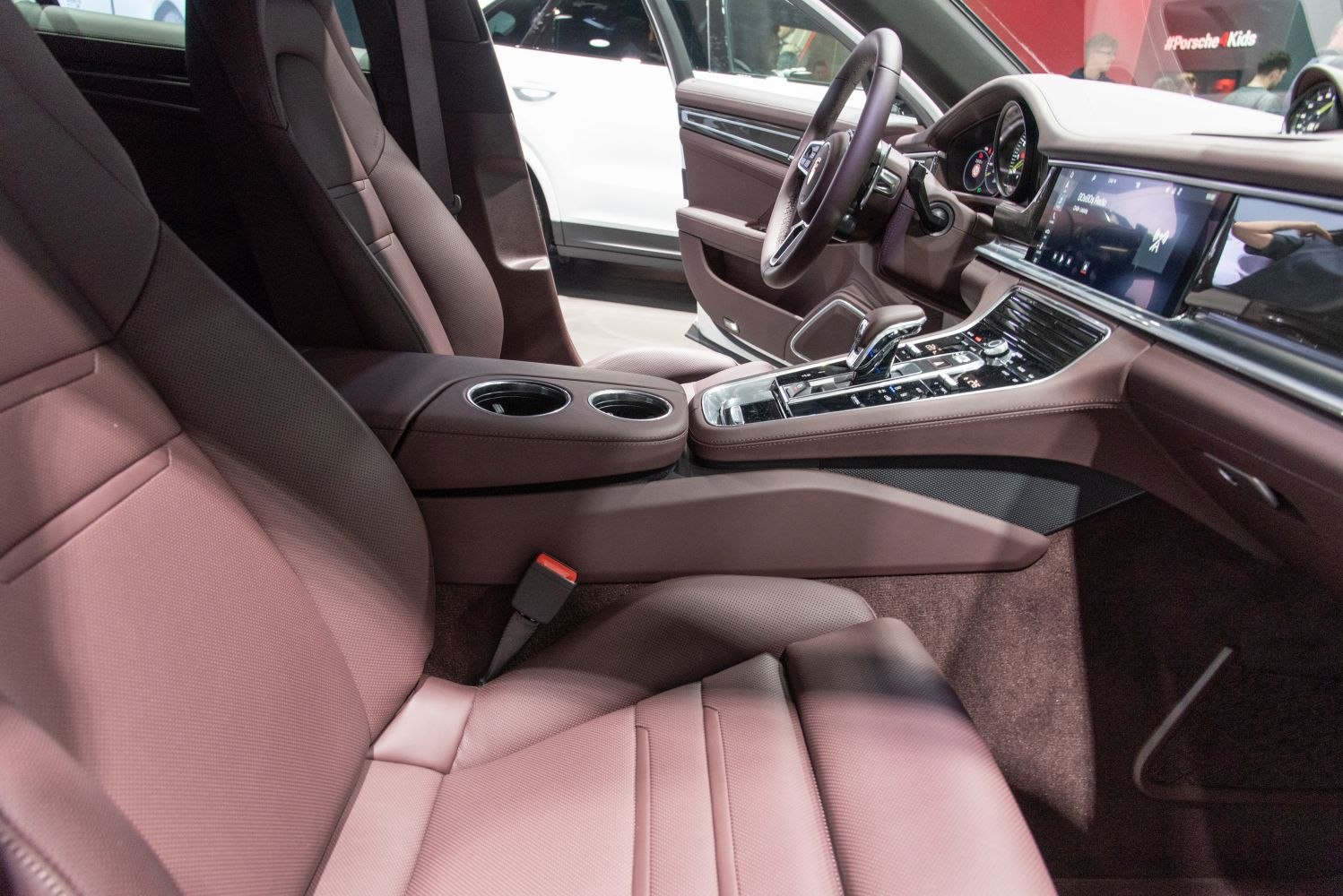 Premium upholstery and advanced center console with touchscreen and controls