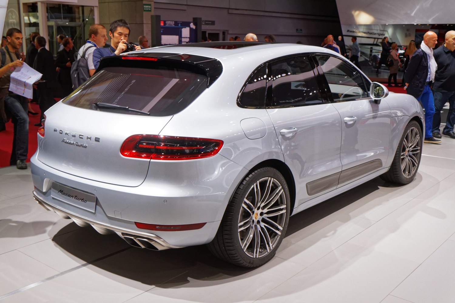 Rear three-quarter view with turbo badge and alloy wheels
