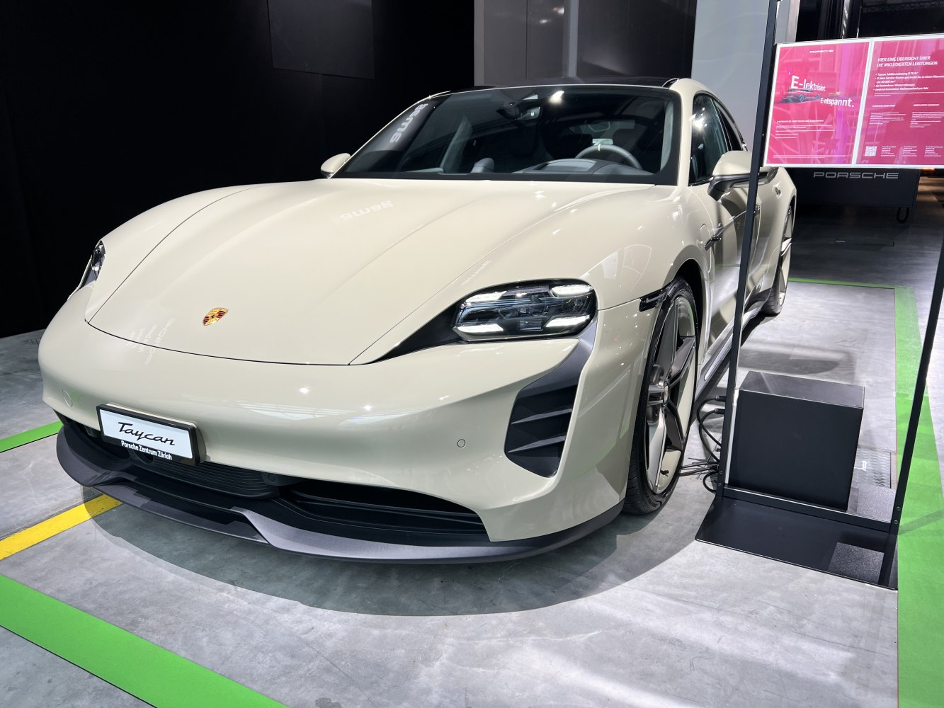 Front view with LED headlights and aerodynamic front bumper.