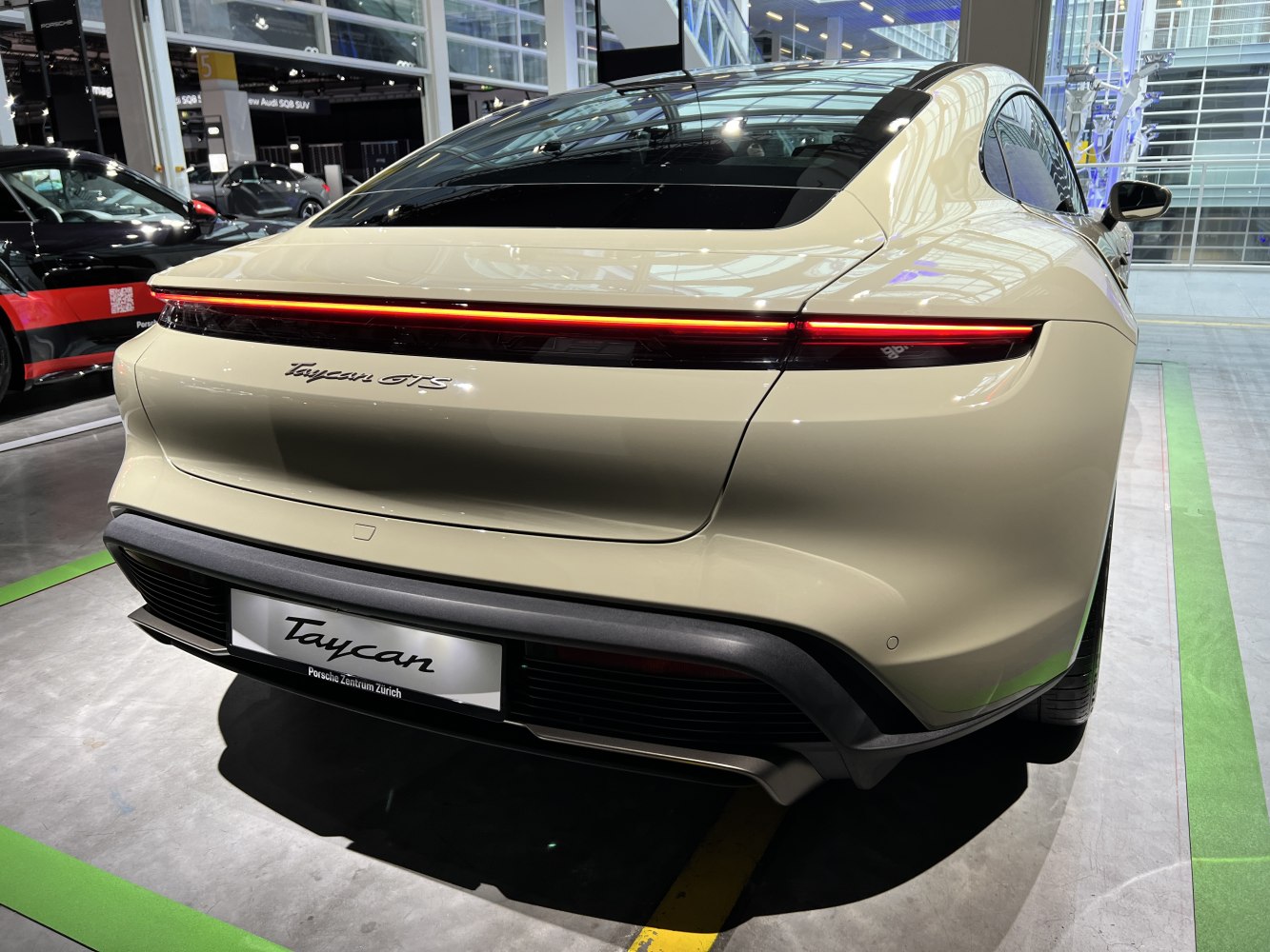 Rear design with LED light strip and sleek taillights.