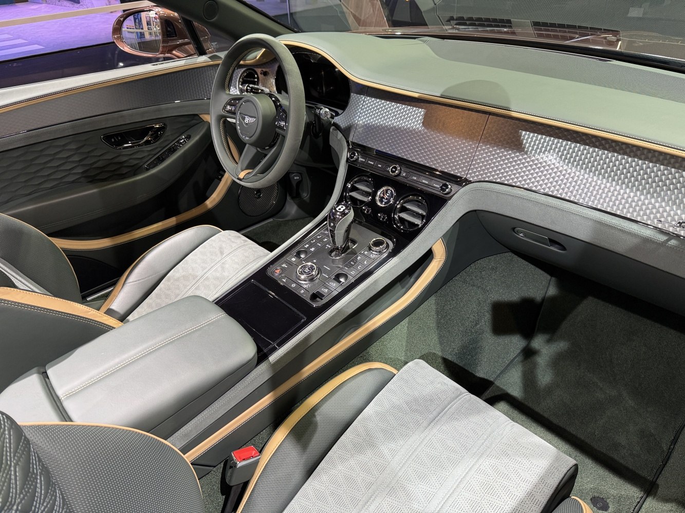 Luxury interior with advanced center console and elegant trim