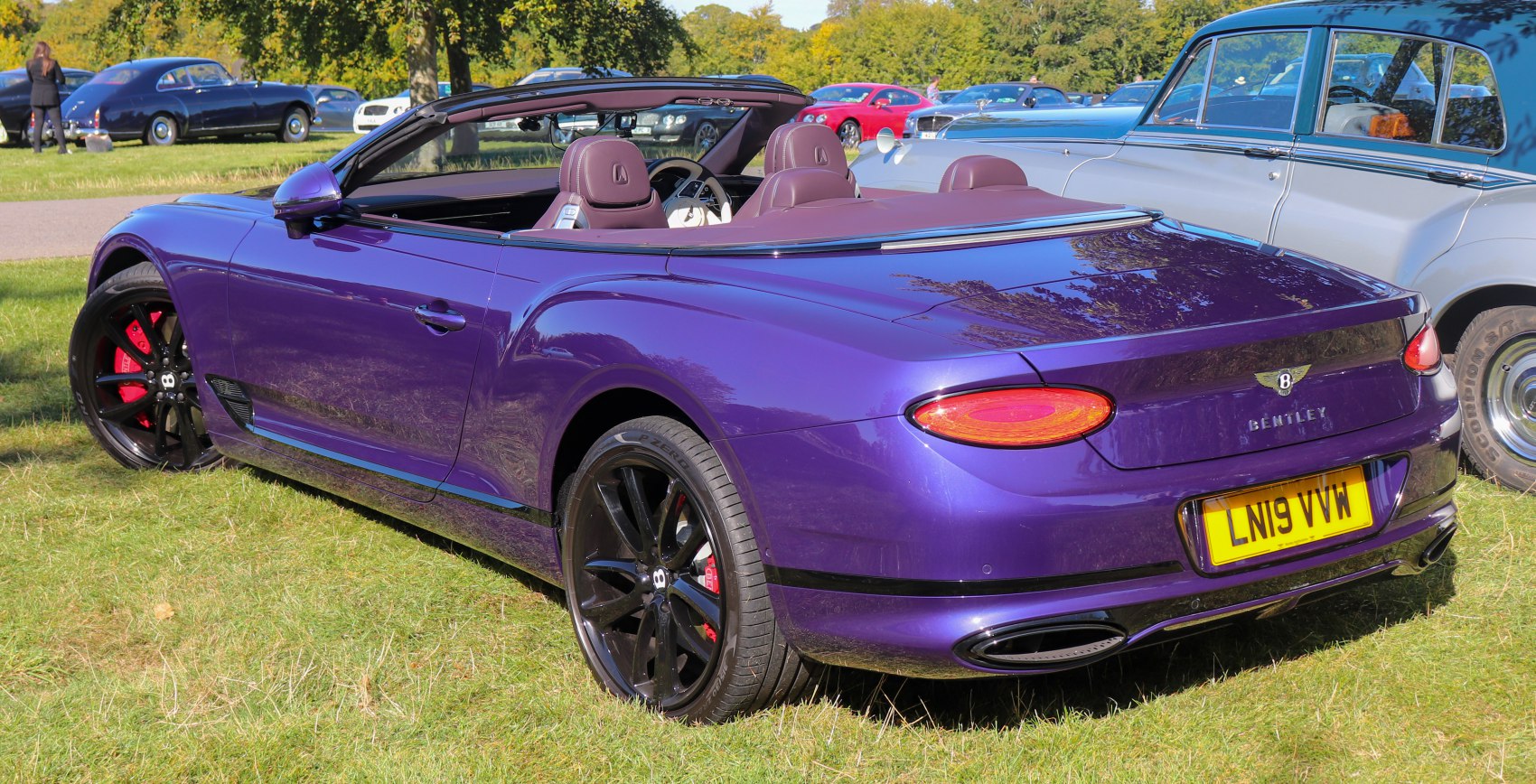 Luxury convertible with black alloy wheels and red brake calipers