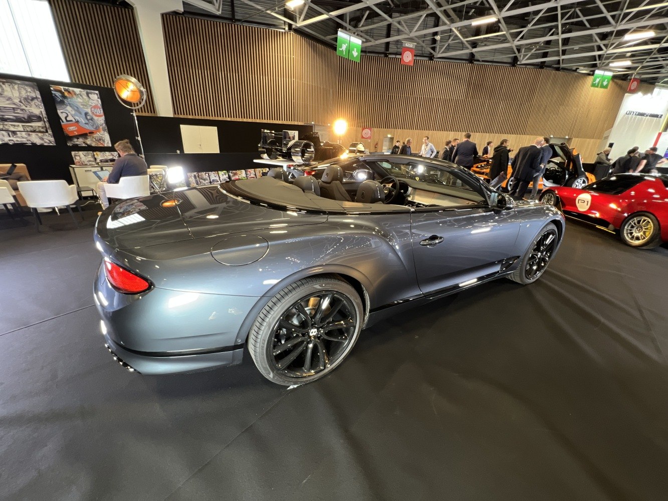 Luxury convertible with sleek design and black alloy wheels