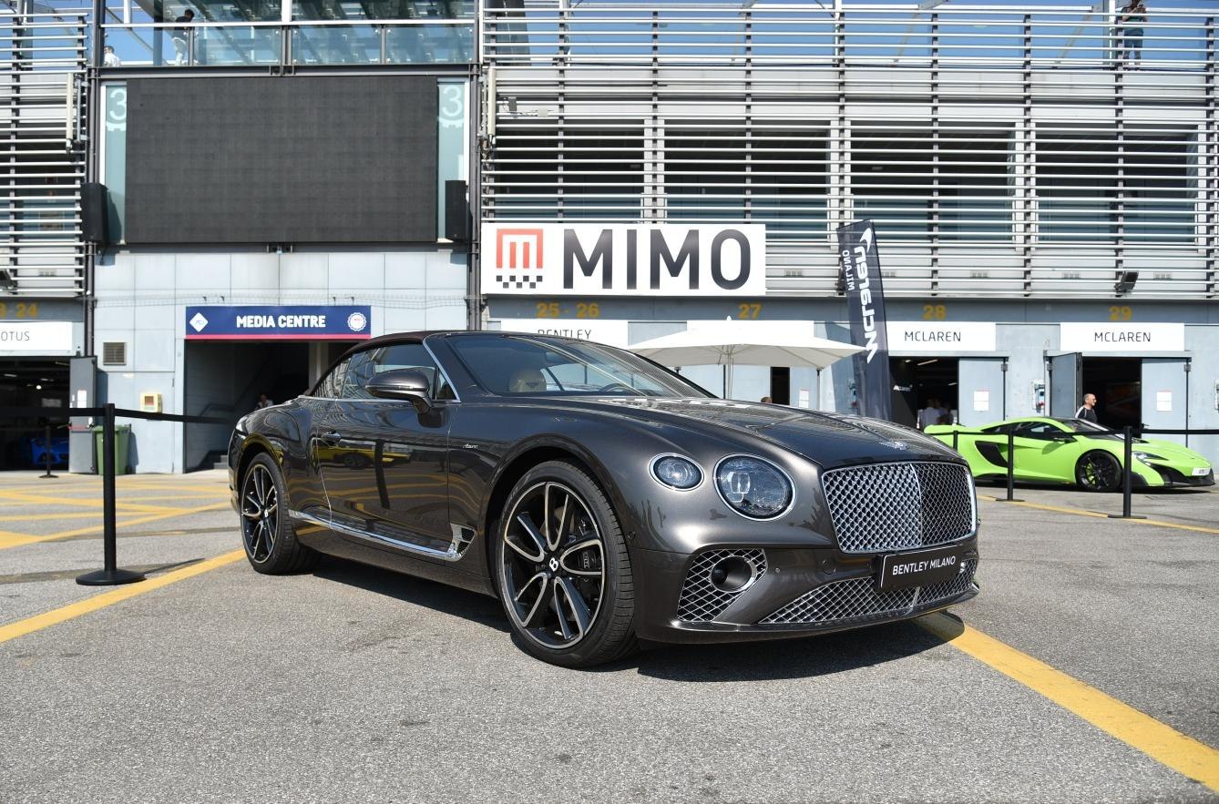 Luxury convertible with distinctive grille and sleek alloy wheels