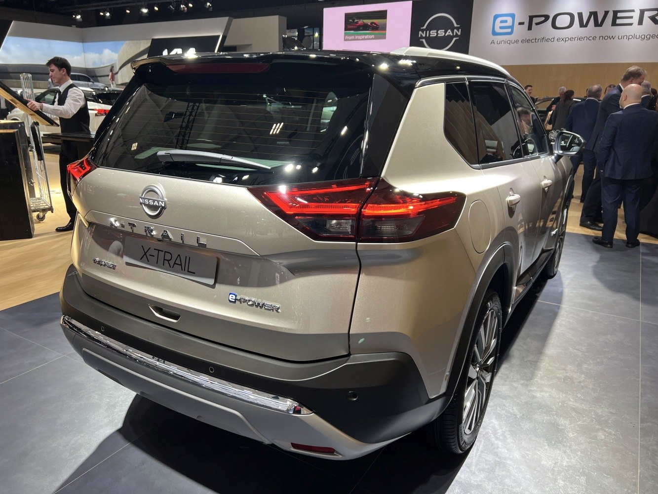 Rear view of SUV with signature taillights and e-POWER badge