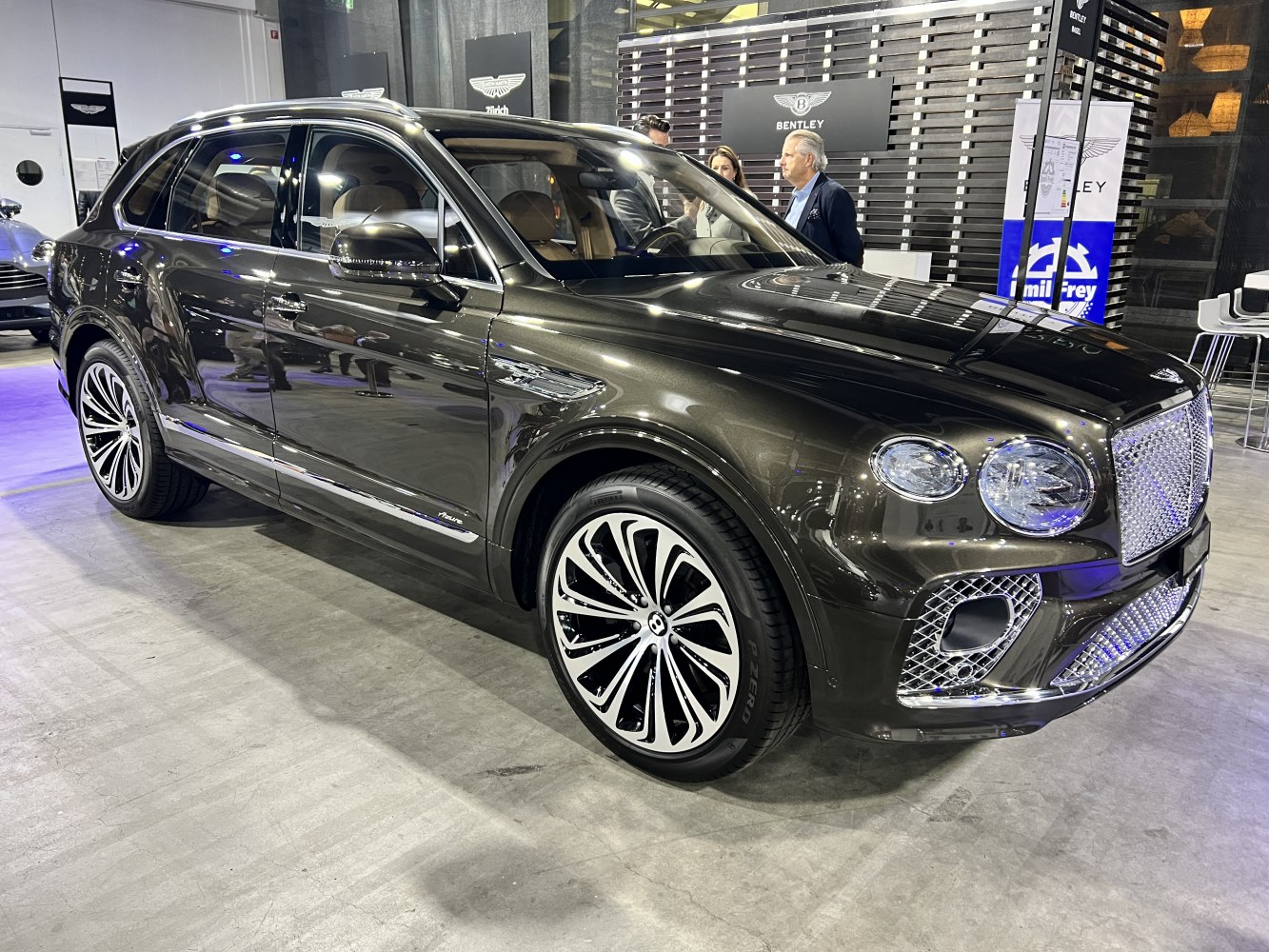 Luxury SUV with distinctive alloy wheels and LED headlights.