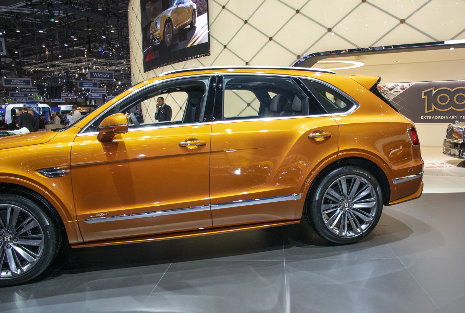Luxury SUV side profile with alloy wheels