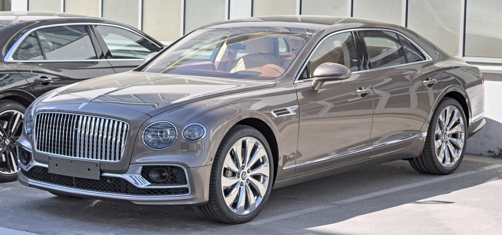 luxury sedan with distinctive grille and sleek profile