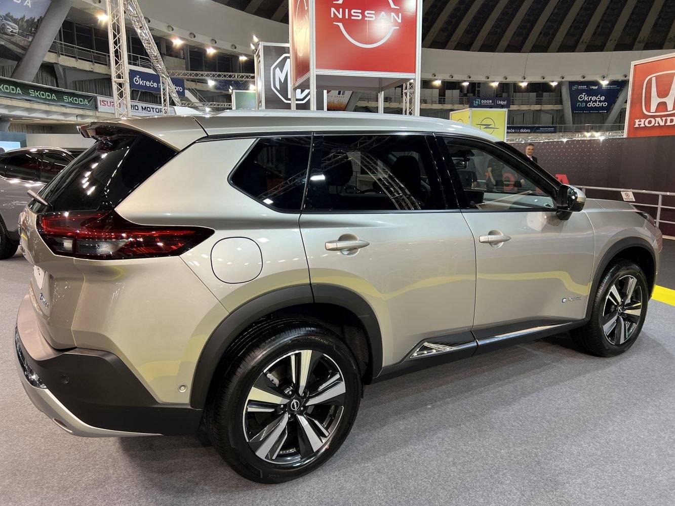 Sleek rear and side profile with LED taillights and alloy wheels