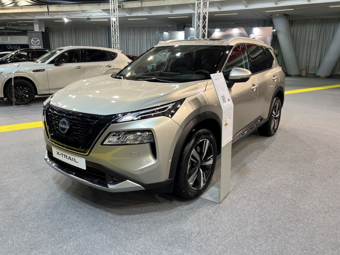 Modern SUV with sleek LED headlights and alloy wheels