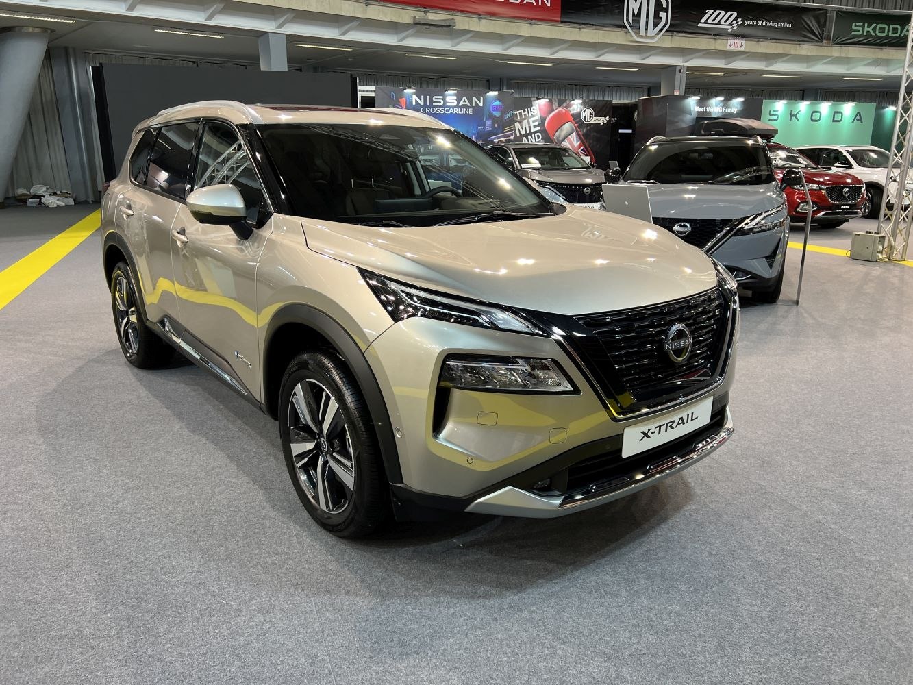 Sleek front fascia and alloy wheels of a modern SUV