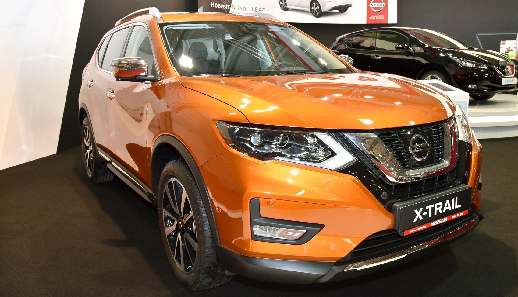 Front and side view with LED headlights and alloy wheels