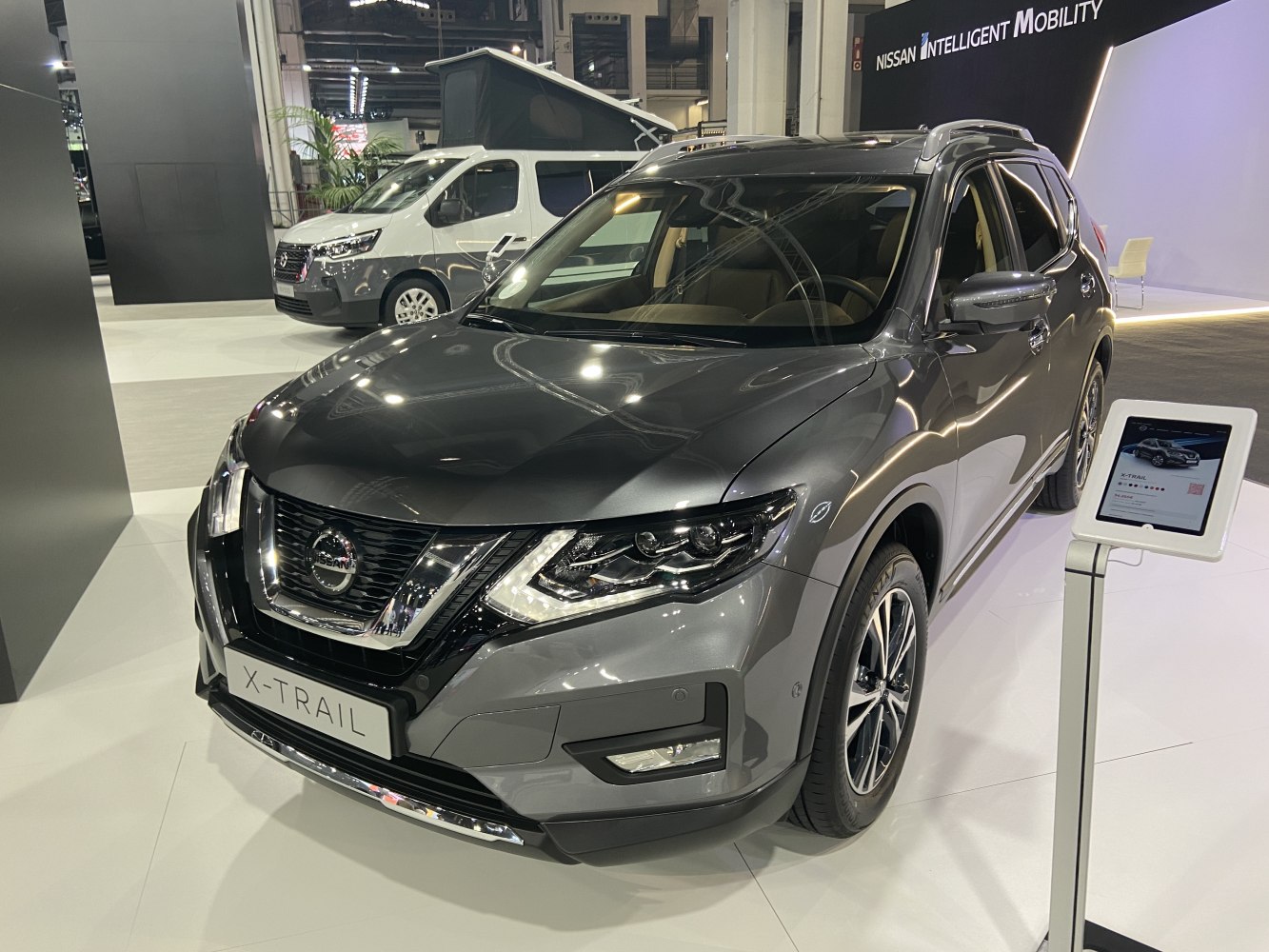 Front view of SUV with LED headlights and V-motion grille
