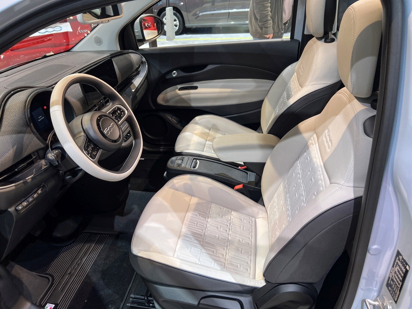 Leather seats and modern dashboard interior