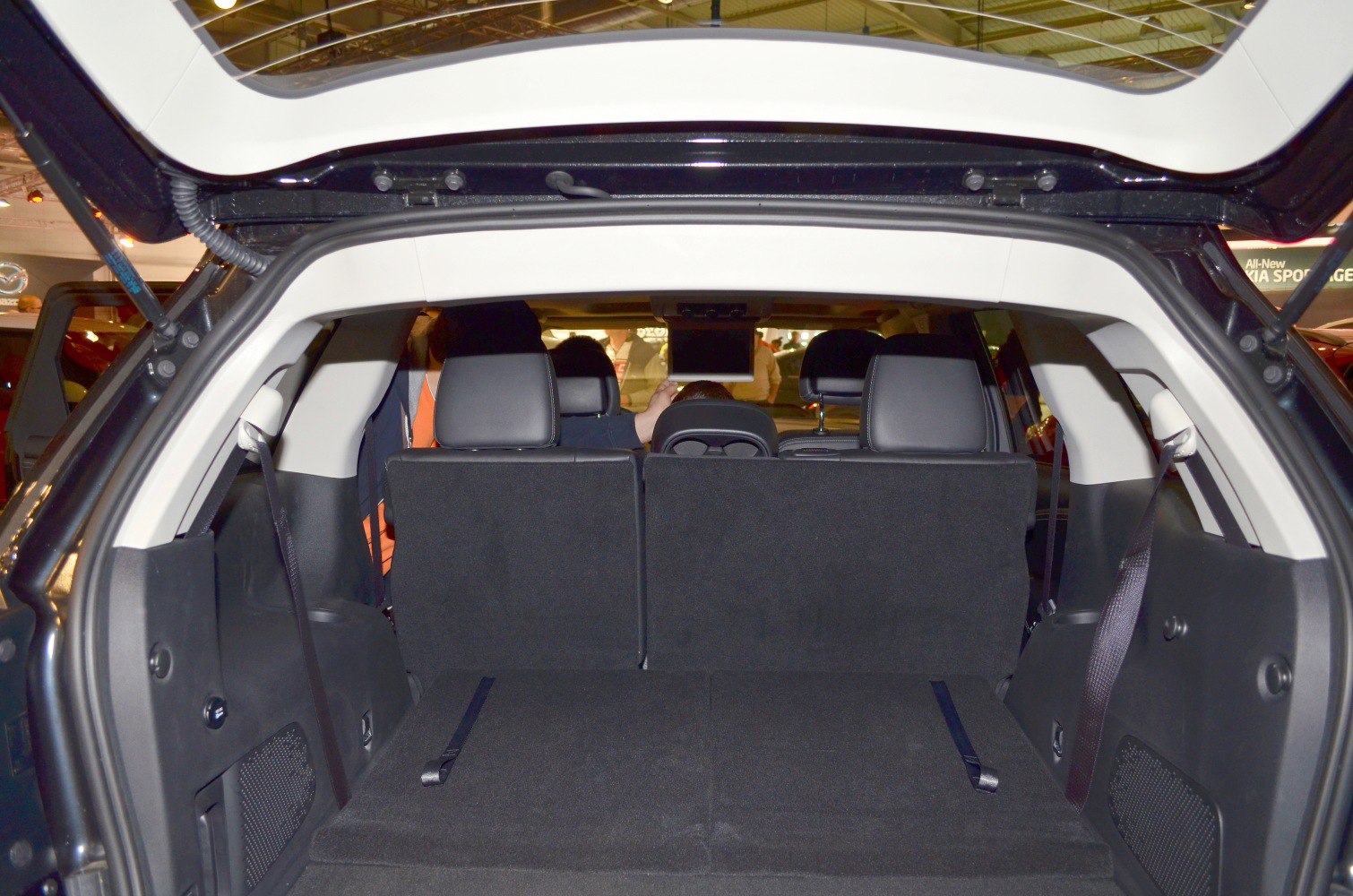 Fold-flat rear seats with spacious cargo area