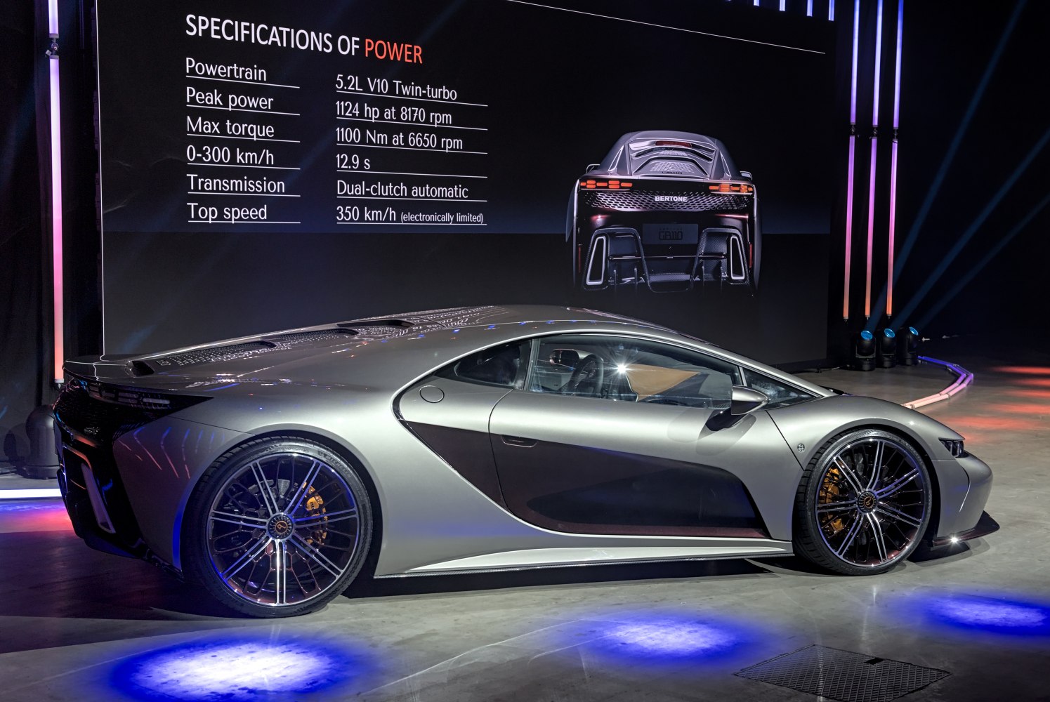 Sleek side profile and aerodynamic design with high-performance wheels