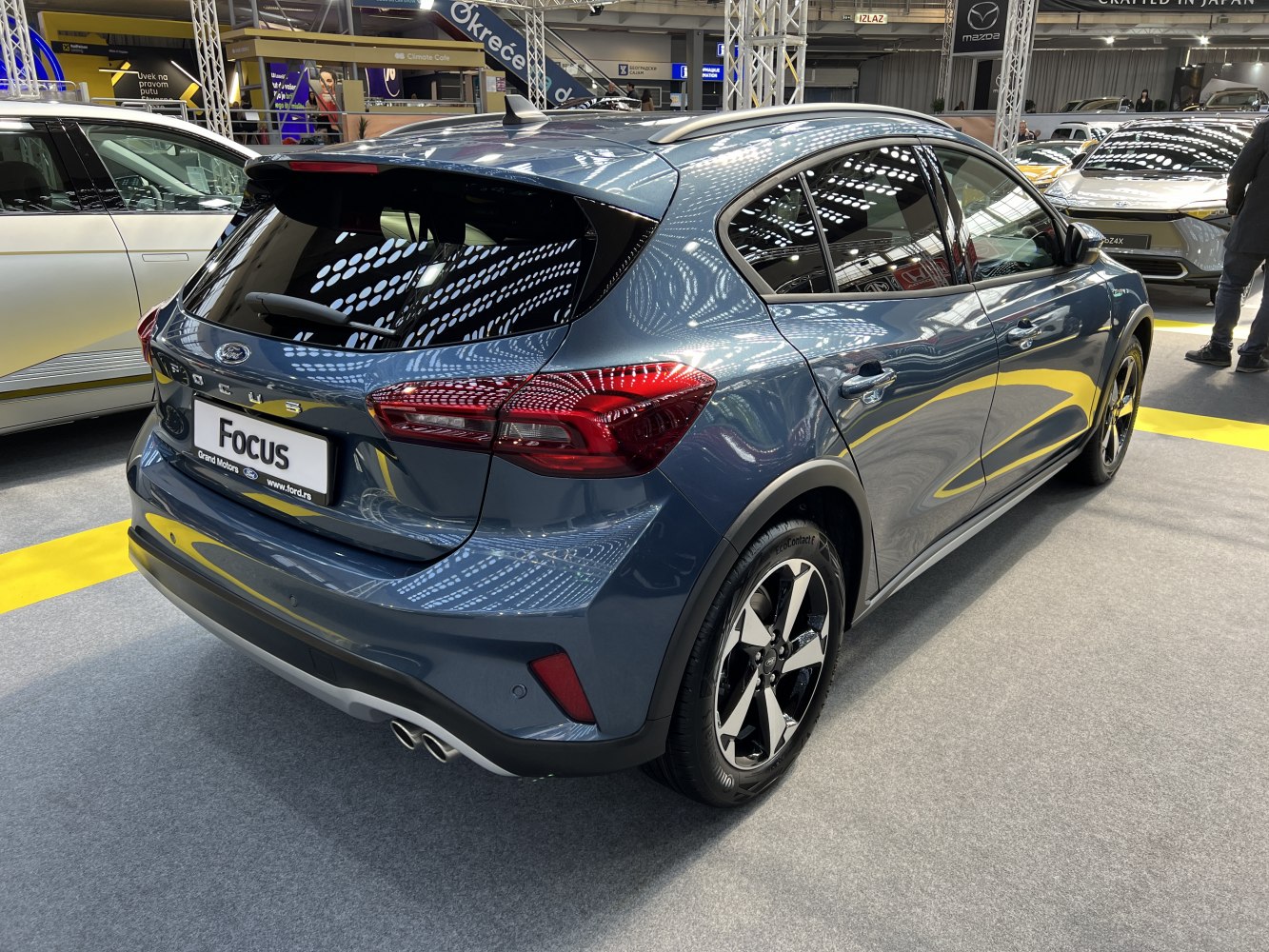 Rear and side view with LED taillights and dual exhaust
