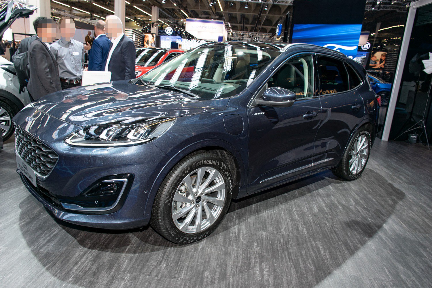 Front and left side view of SUV with LED headlights and alloy wheels