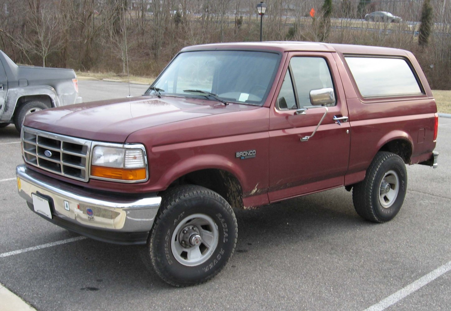 Two-door SUV with hardtop and off-road tires