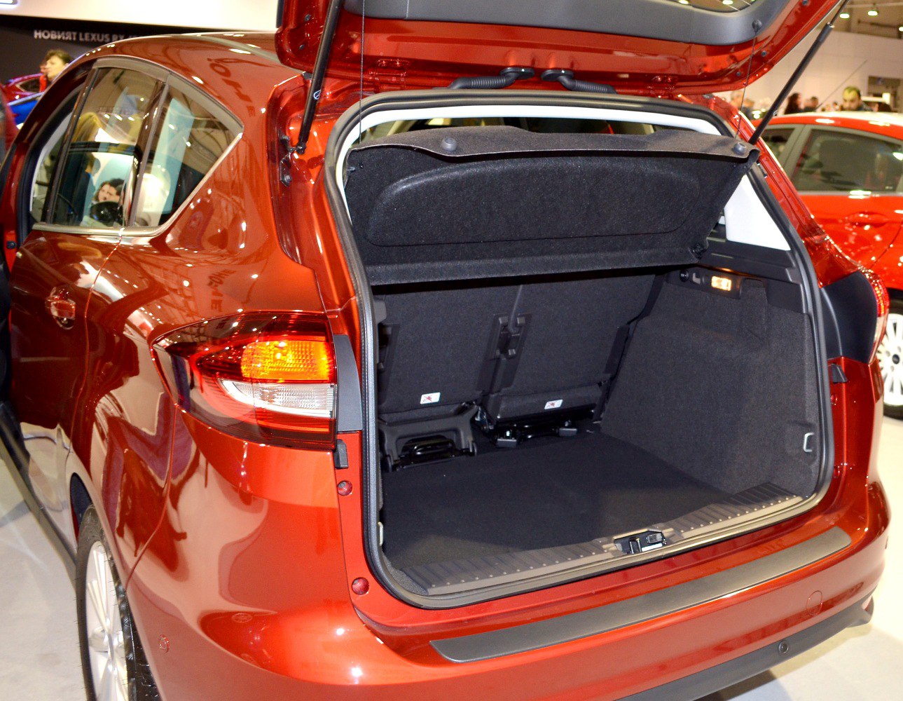 Rear cargo area with spacious trunk and foldable seats