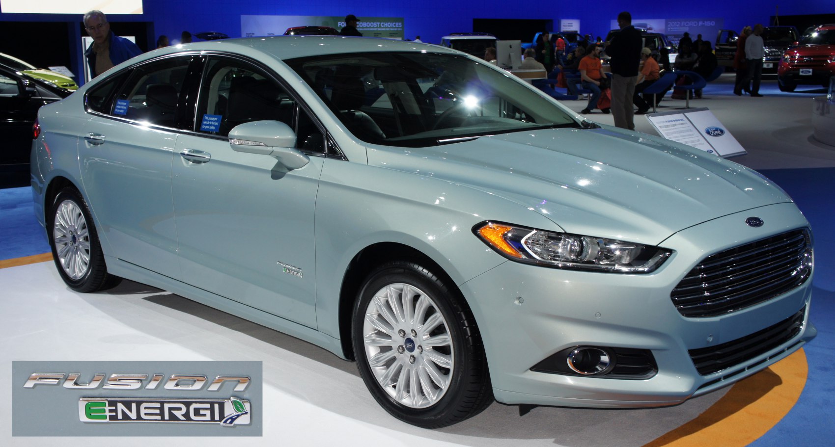 Hybrid Energi badge and modern front grille on a mid-size sedan