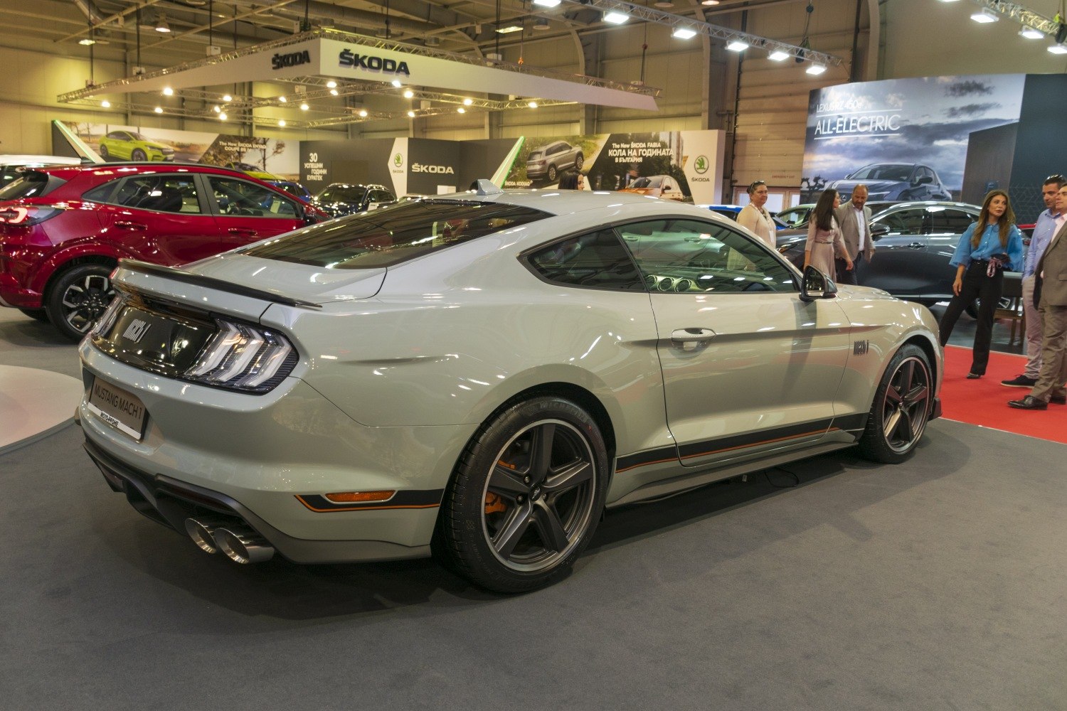 Rear and side profile showing distinctive tail lights and sporty alloy wheels