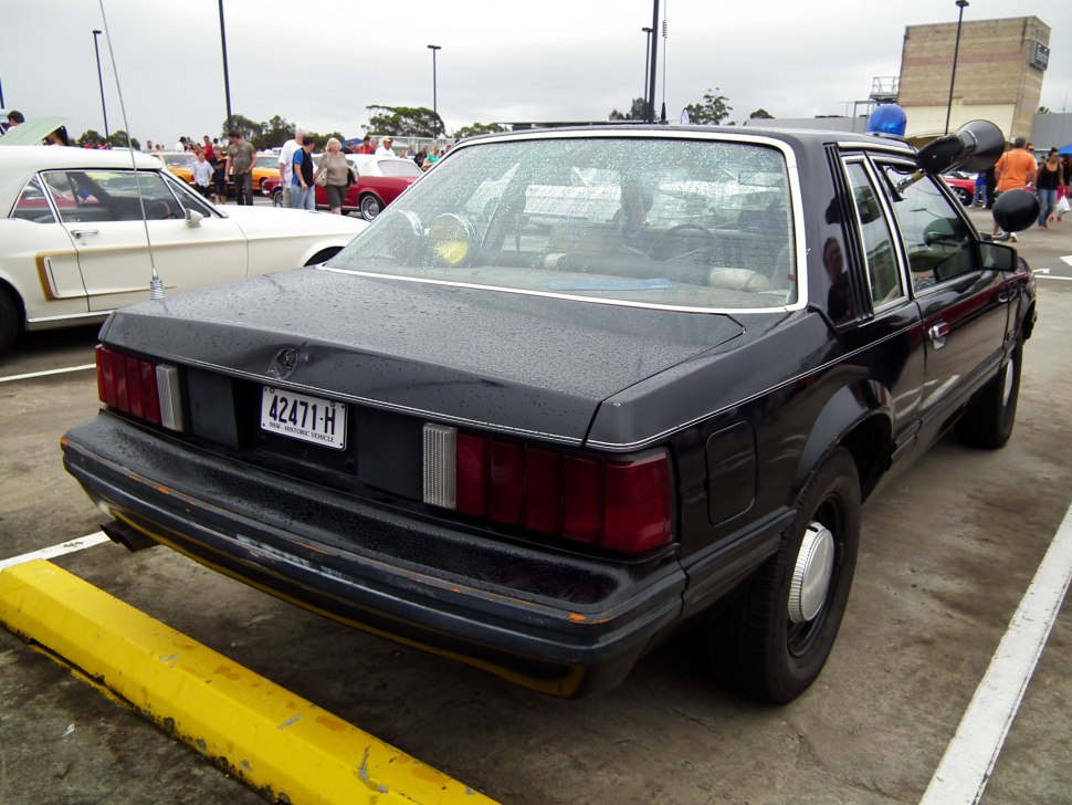 Boxy rear design with square taillights and black bumper.