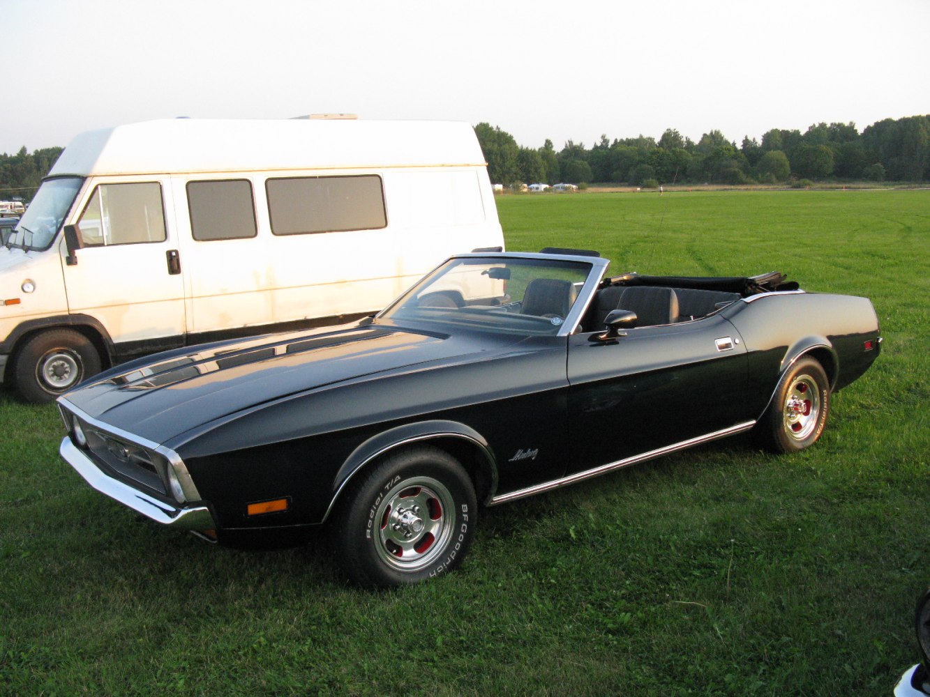 Classic 1971 convertible with sleek open-top design and vintage styling