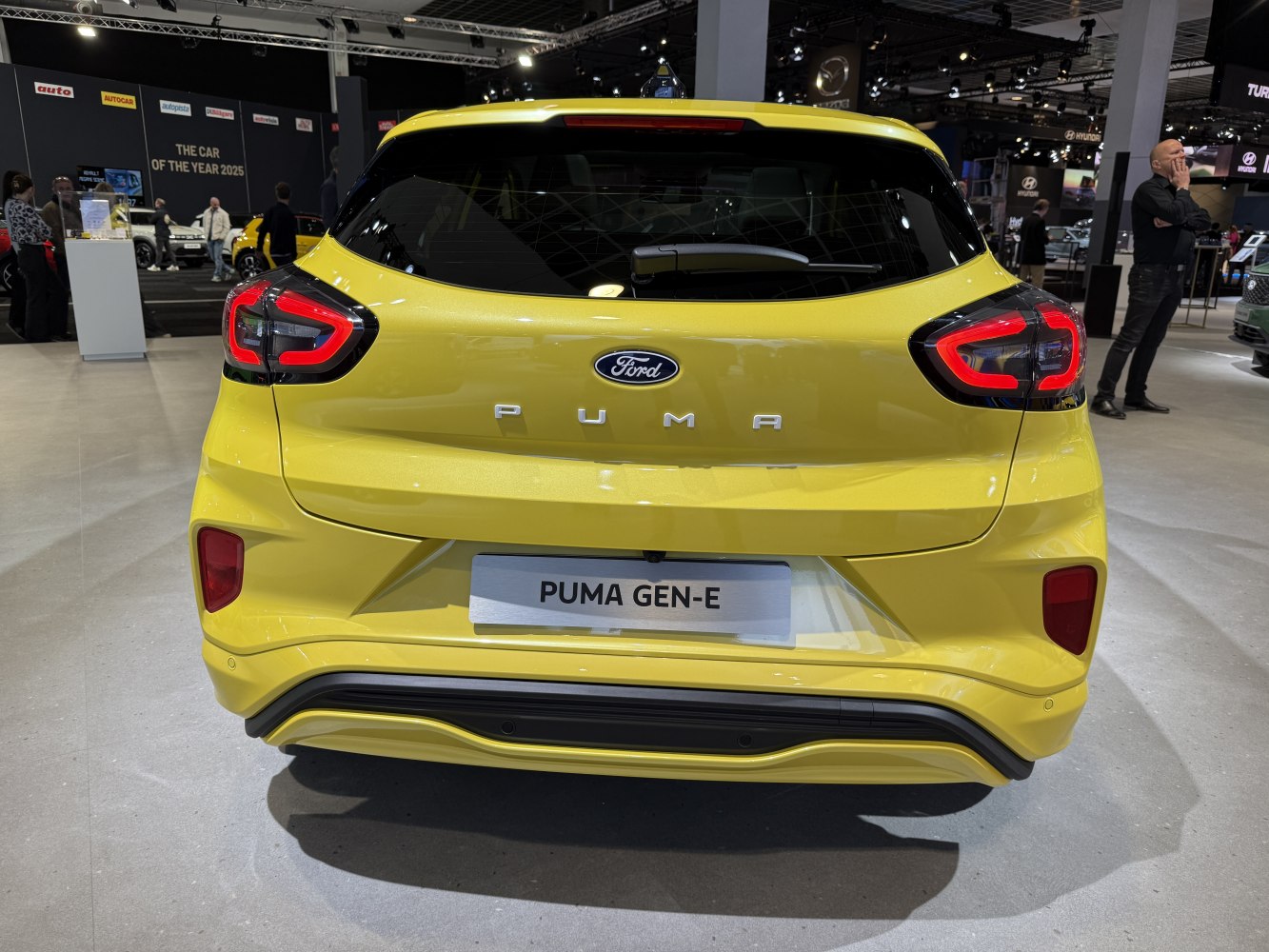 Rear view with distinctive LED tail lights and bold rear design.