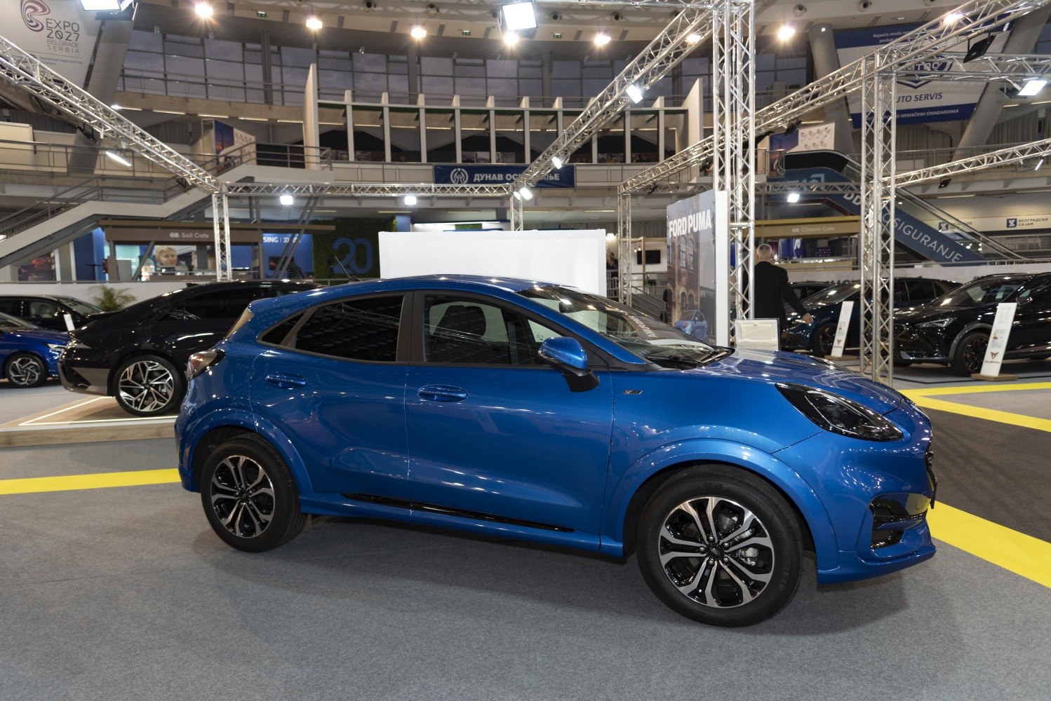 Side profile of compact SUV with alloy wheels and modern design