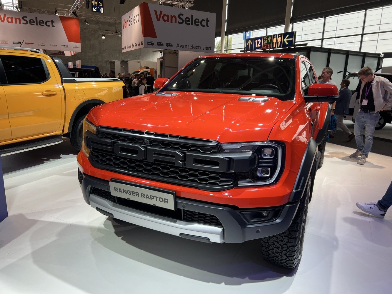 Bold front grille with LED headlights and rugged off-road tires