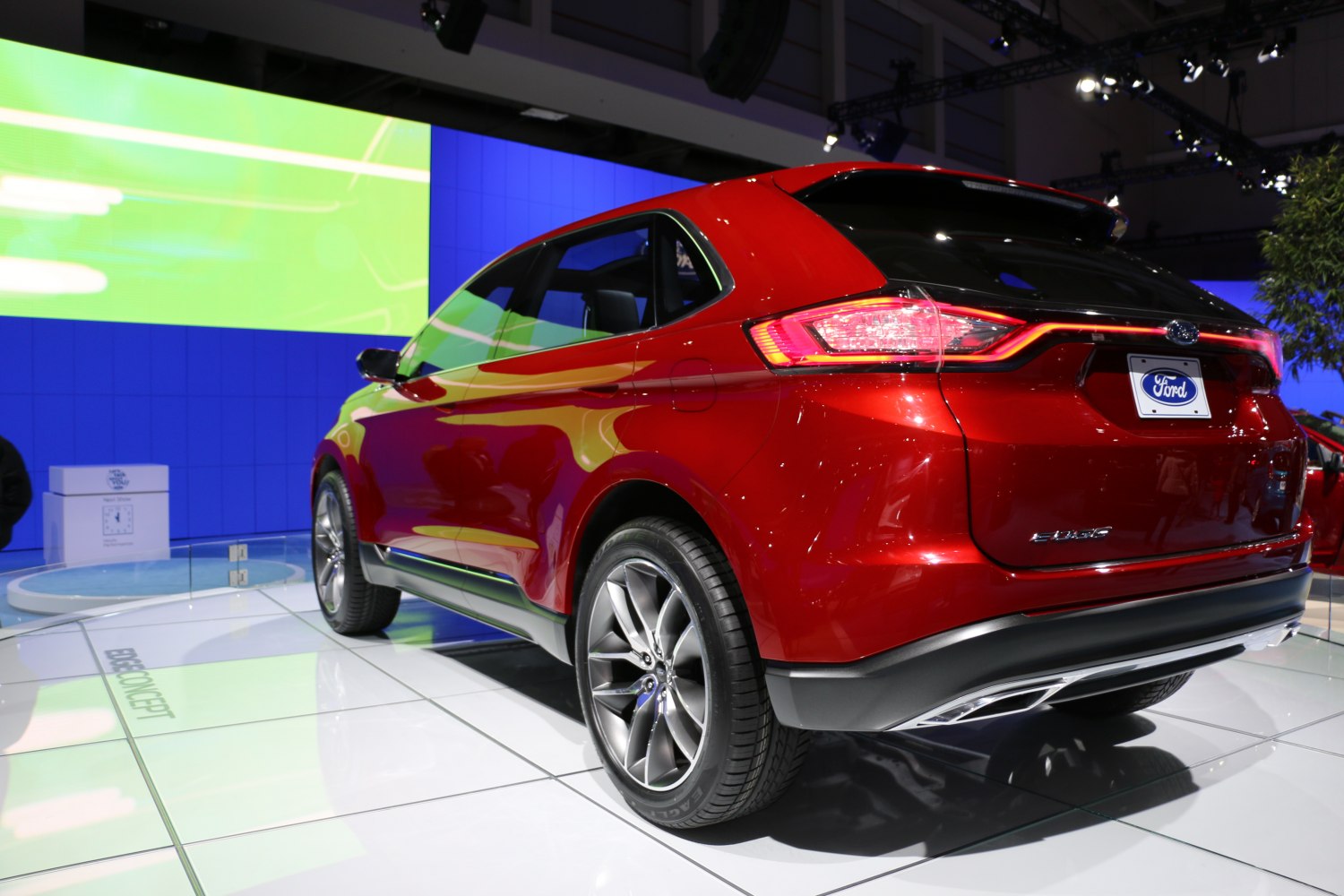Rear and side profile with LED tail lights and alloy wheels