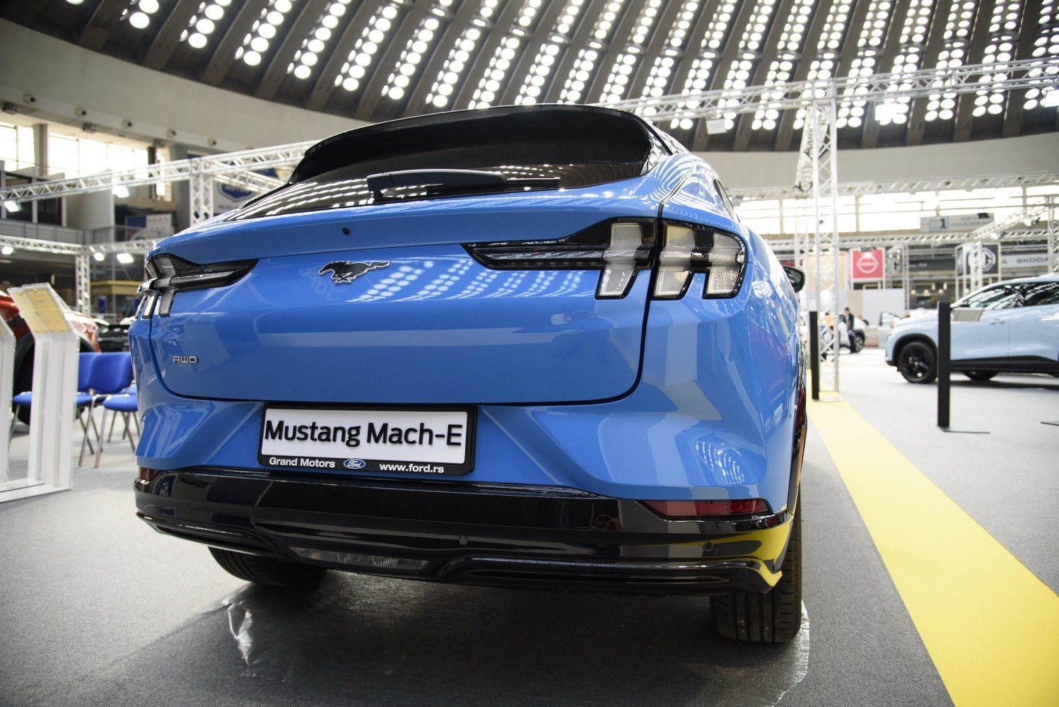 Rear design with distinctive taillights and AWD badge