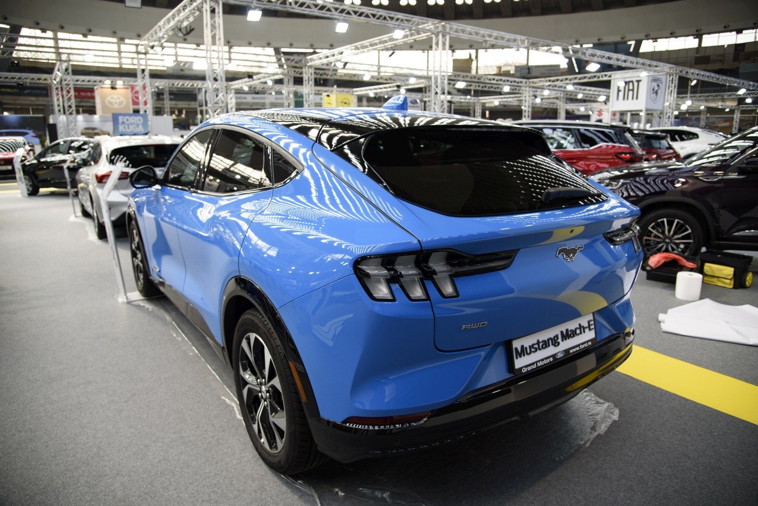 Rear and side view with signature LED taillights and aerodynamic shape