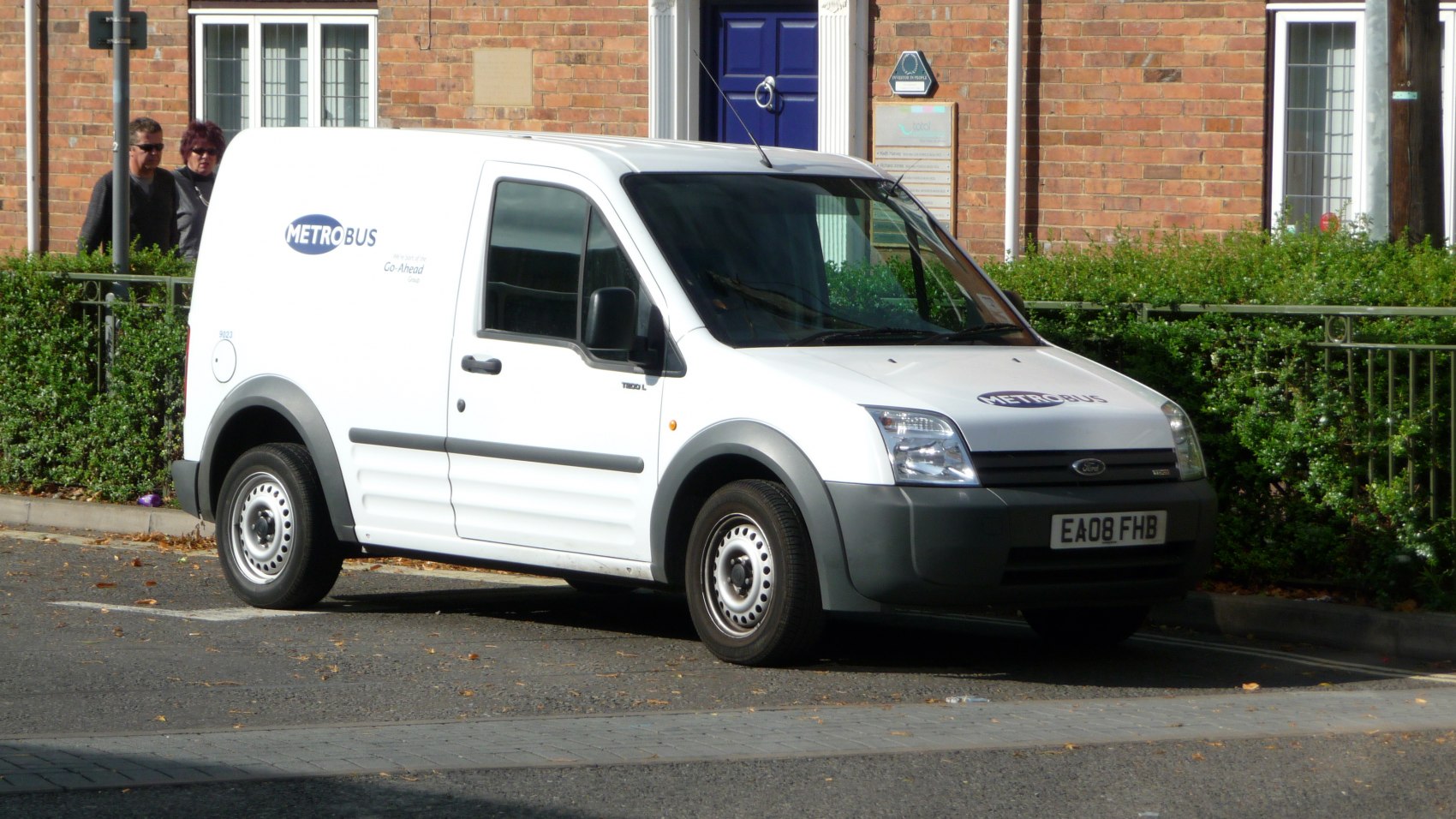 White compact panel van with practical design and cargo space