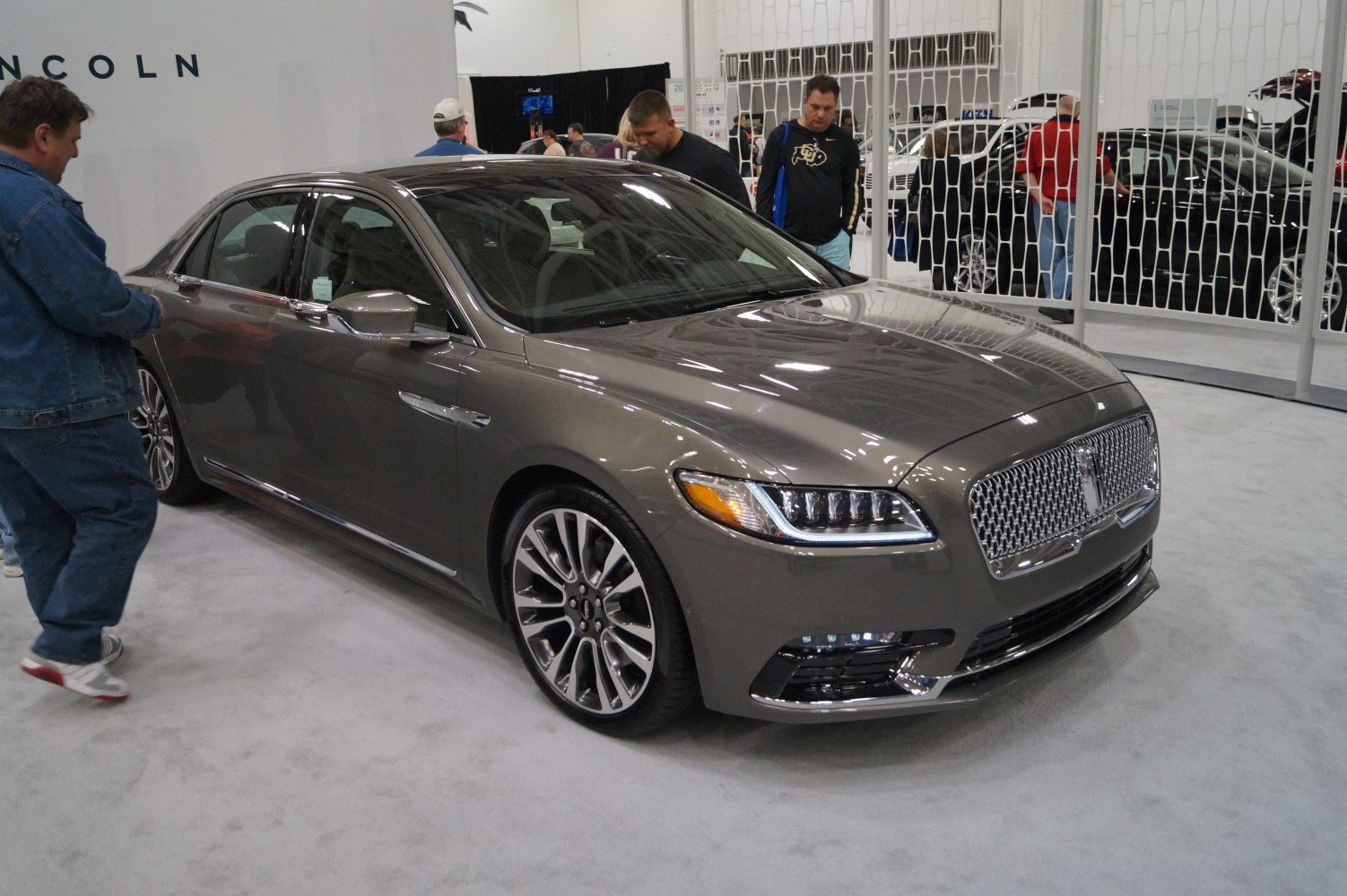 Luxury sedan with LED headlights and alloy wheels