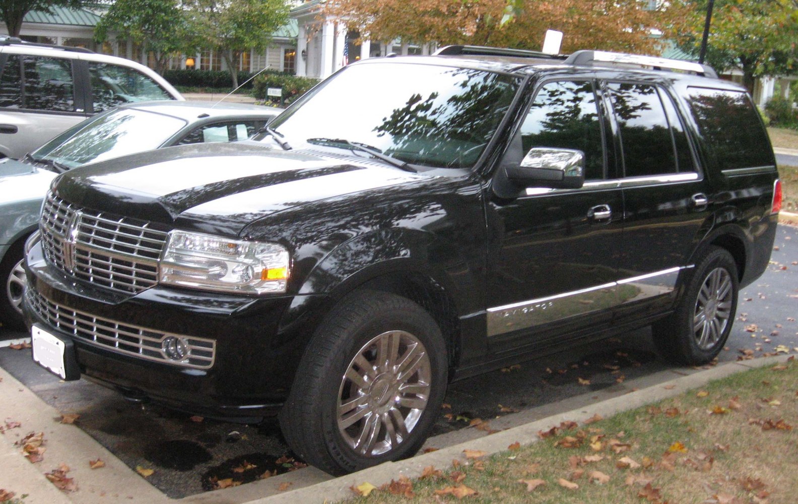 Full-size SUV with chrome grille and polished alloy wheels
