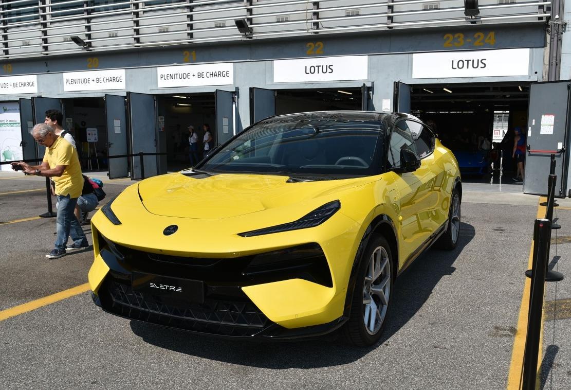 Front fascia with sleek LED headlights and bold bumper design.