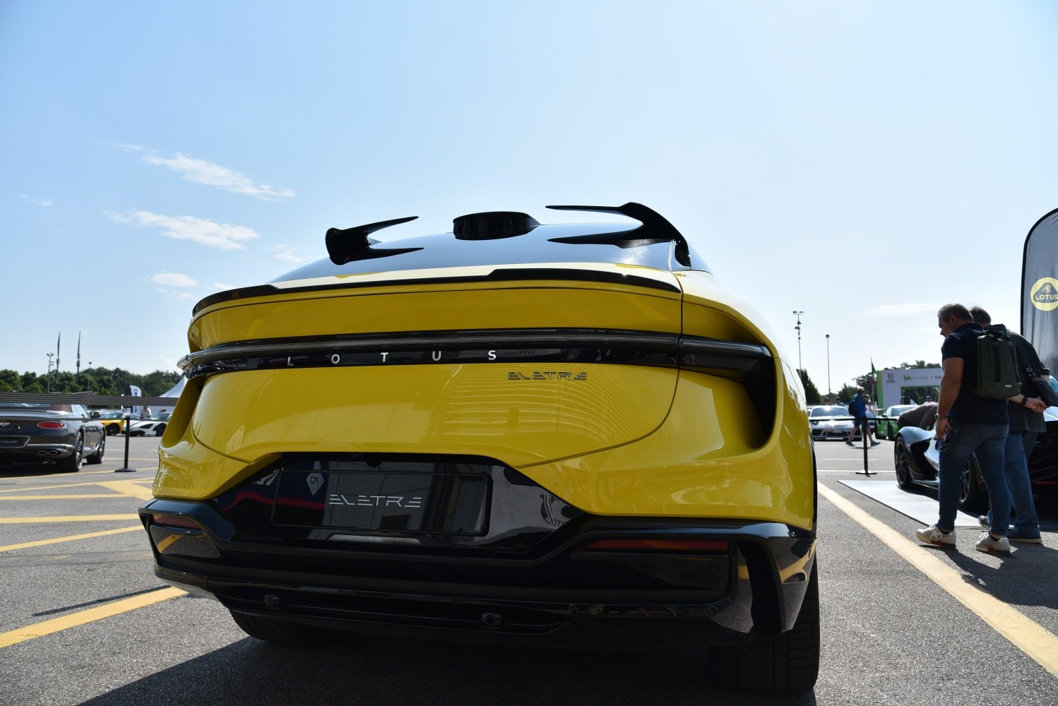 Distinctive rear design with sleek taillights and aerodynamic features.