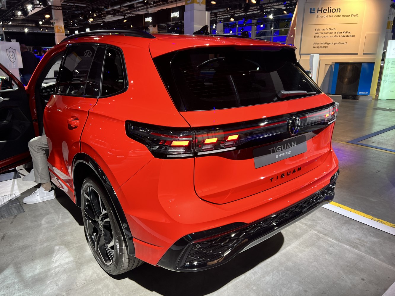 Rear view with distinctive taillights and black trim detailing